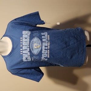 San Diego Chargers nfl Football team blue L tshirt